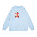Cute Cartoon-Patterned Fleece Sweatshirt