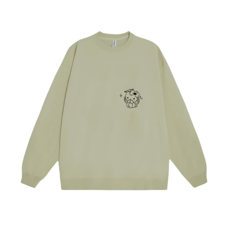 Street Style Hello Kitty Loose Sweatshirt